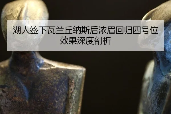 湖人签下瓦兰丘纳斯后浓眉回归四号位效果深度剖析